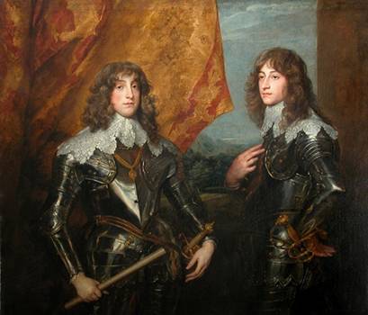 Charles and Rupert Princes Palatine  ca. 1637  by Anthony van Dyck   1599-1641  Musee du Louvre  Paris
